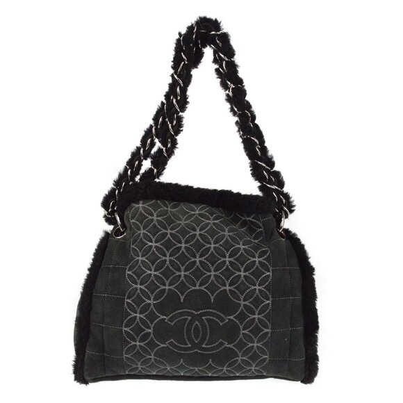 Chanel Black Mouton Tote Bag XX40669 - Picture 1 of 8